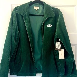 Surf chic! Green corduroy borrowed-from-the-boys BRIXTON jacket